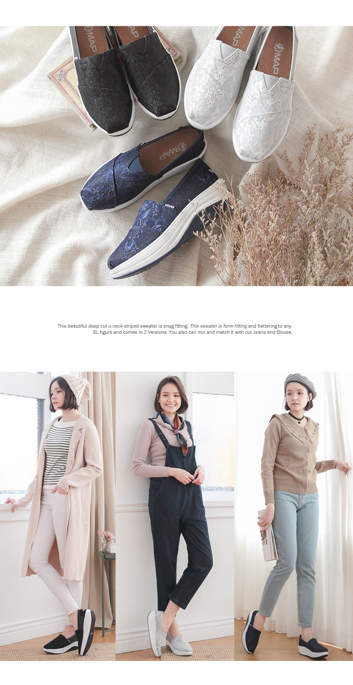 專櫃健走鞋-金蔥蕾絲厚底休閒健走鞋