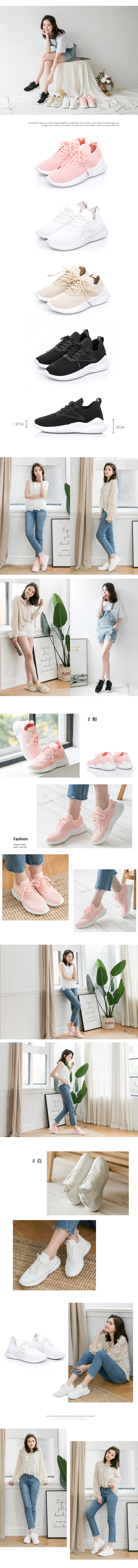 休閒鞋-針織襪套透氣懶人休閒鞋